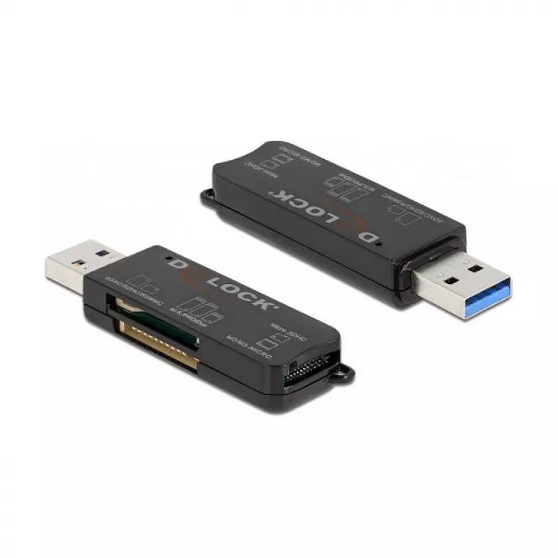 Kaartlezer DeLOCK SuperSpeed USB voor SD Micro SD MS