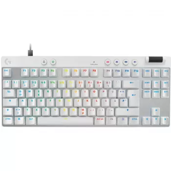Logitech G PRO X TKL RAPID gaming-toetsenbord, QWERTZ-layout, wit (920-013240)