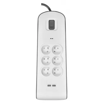 Overspanningsbeveiliging Belkin BSV604ca2m wit 6 AC-stopcontacten 2 m
