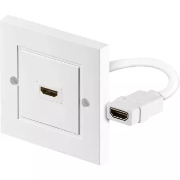Wentronic Goobay HDMI™ wandcontactdoos - 1 x HDMI™ A-bus > 1 x HDMI™ A-bus (51722)