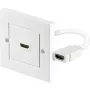 Wentronic Goobay HDMI™ wandcontactdoos - 1 x HDMI™ A-bus > 1 x HDMI™ A-bus (51722)