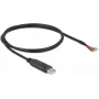 Delock - seriële adapter - USB2.0 - RS-232 - zwart (90524)