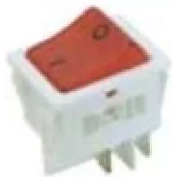 Bachmann 924.096 elektrische schakelaar wipschakelaar 2-polig rood - wit (924.096)