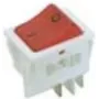 Bachmann 924.096 elektrische schakelaar wipschakelaar 2-polig rood - wit (924.096)