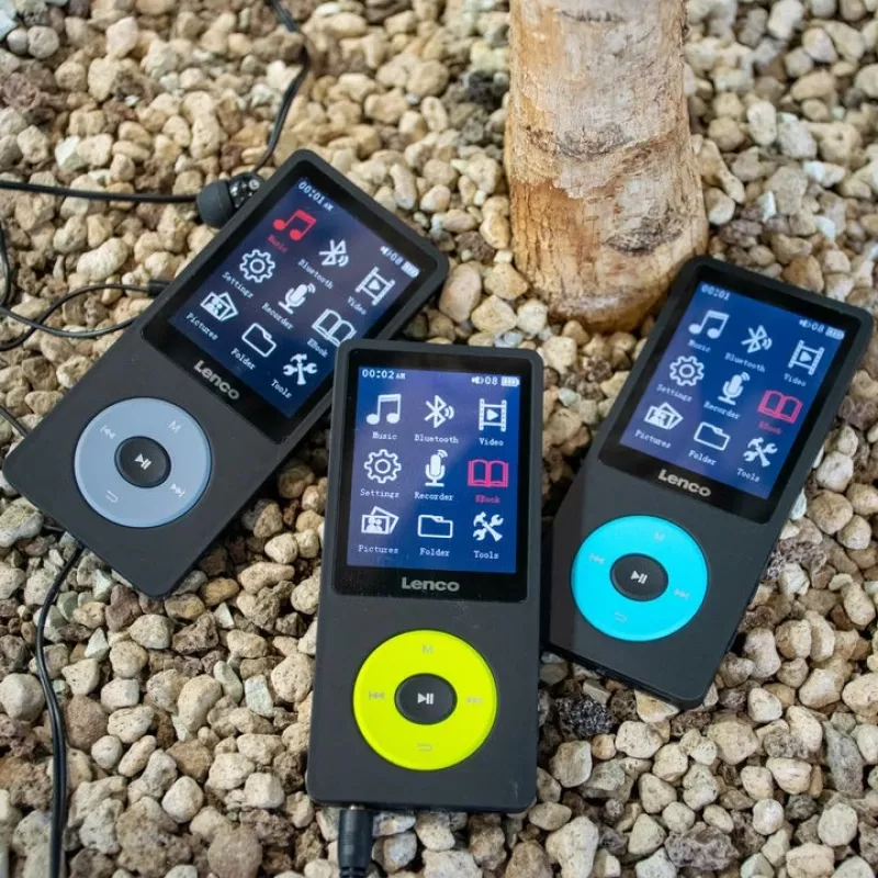 MP3-speler Lenco Xemio-860BU 8 GB zwart blauw LCD 18 uur weergave