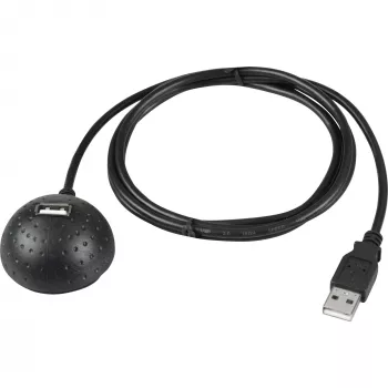 Wentronic USB-kabel - USB Type-A, 4-polig (M) - USB Type-A, 4-polig (V) - 1,5 m - magneethouder (68913)