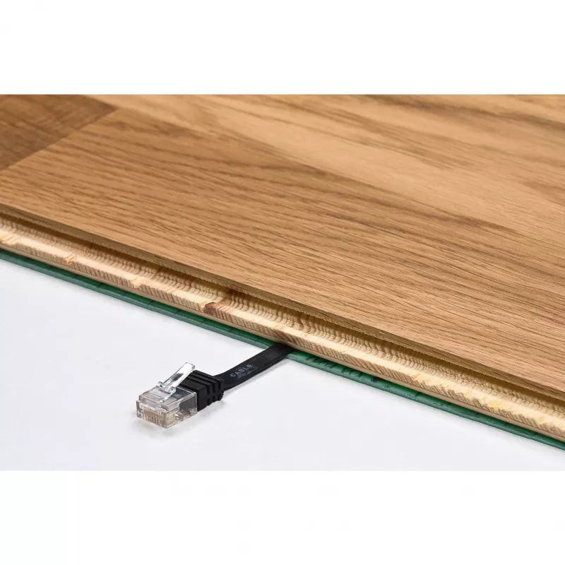 Wentronic Goobay CAT 5e platte patchkabel, U/UTP, wit, 1,5 m - CCA koper-mix (95191)