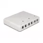 DeLOCK 67052 keystone-opbouwbehuizing voor glasvezelmodules, 6-poorts, wit