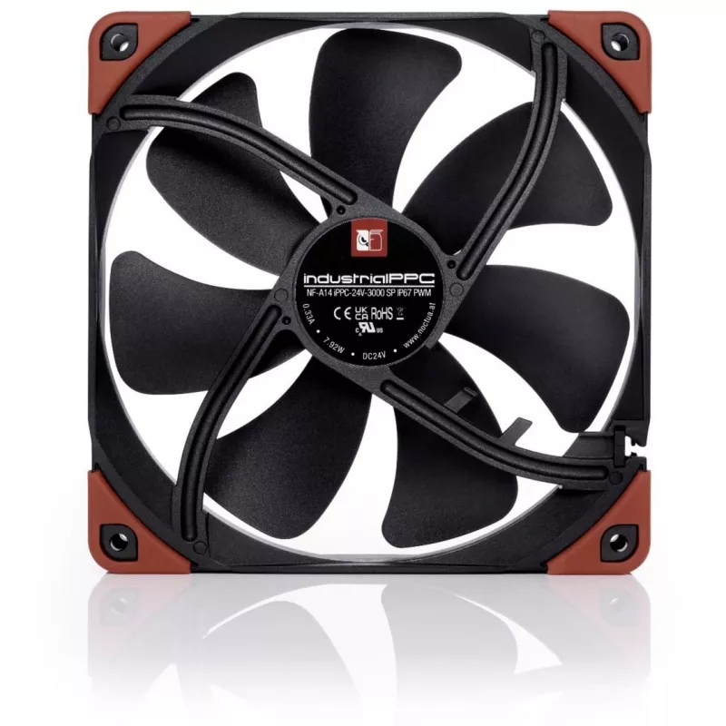 Noctua NF-A14 industrialPPC-24V-3000 SP 140mm behuizingsventilator