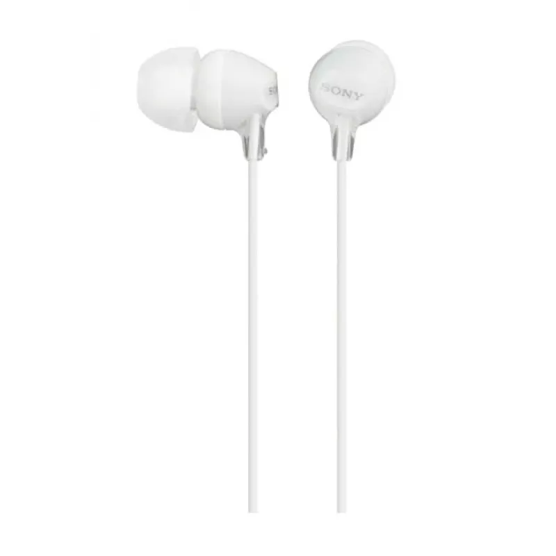 Sony MDR-EX15LP, bedraad, 8 - 22000 Hz, muziek, 3 g, koptelefoon, wit