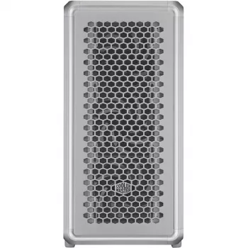 Pc-behuizing Cooler Master MasterFrame 600 midi tower zilver — ATX/Micro-ATX/ITX, gehard glas, ondersteunt 3x140 mm frontventilatoren
