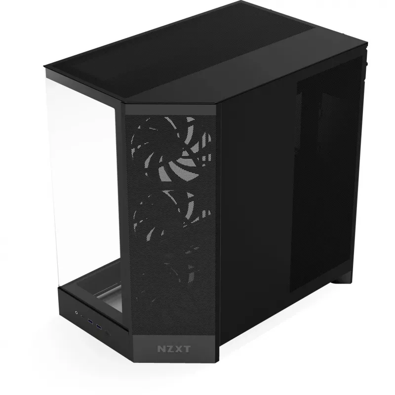 NZXT H9 Air Flow (2025) large dual-chamber mid tower behuizing - zwart