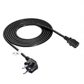 Akyga AK-PC-06A netsnoer CEE 7/7 naar IEC C13, 3 m, zwart