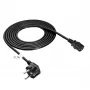 Akyga AK-PC-06A netsnoer CEE 7/7 naar IEC C13, 3 m, zwart
