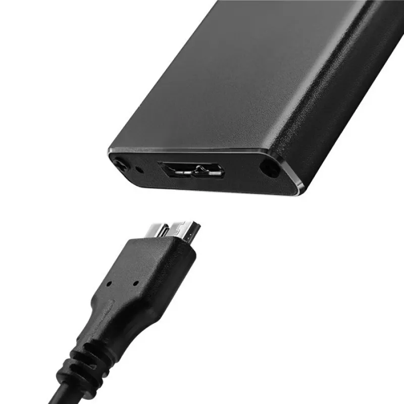 M.2 SATA SSD-behuizing QOLTEC 51854 USB 3.0 gereedschapsloos