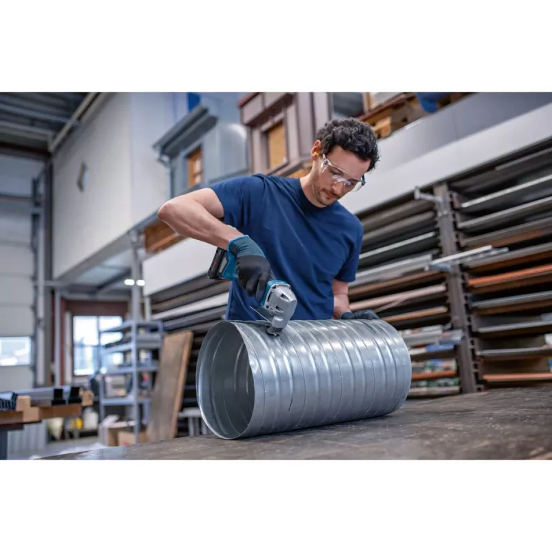 Bosch GSC 18V-16 E Professional accu-plaatschaar, 18 V, 2x ProCORE18V 4,0 Ah, L-BOXX, blauw/zwart