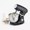 Keukenmachine Severin KM 3898 1000 W 5,5 L zwart geborsteld staal zilver