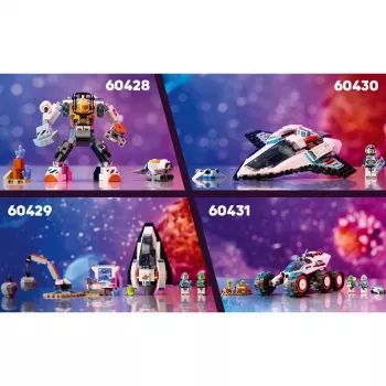 LEGO City bouwspeelgoed ruimteschip 60430 — 240 onderdelen, 1 minifiguur, vanaf 6 jaar, 170×220×40 mm