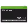 Qoltec 53076 AGM-accu | 12V | 7Ah | veiligheid