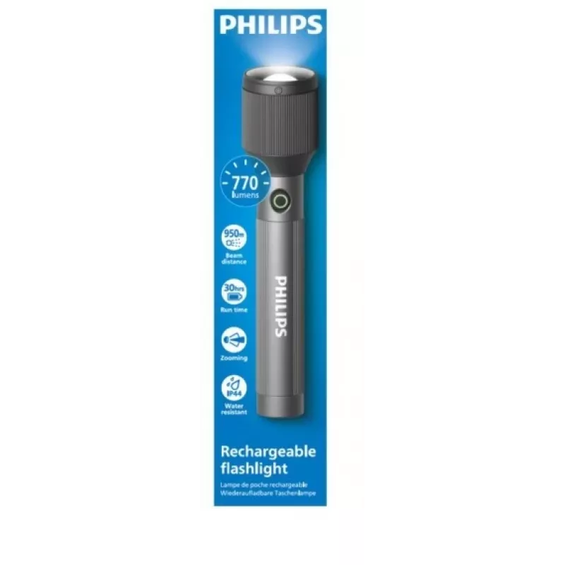 Zaklamp Philips oplaadbaar USB-C 770 lm 3000 mAh