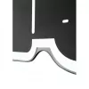 NeXtime wandklok 3072zw Thumbs up, 40,5x41 cm, wand, zwart/zilver