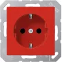 Inbouwdoos Jung A 1520 BF RT type F, rood – montagedoos voor inbouwstopcontacten