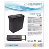 Esperanza EN101 papierversnipperaar strokenversnippering 22 cm zwart