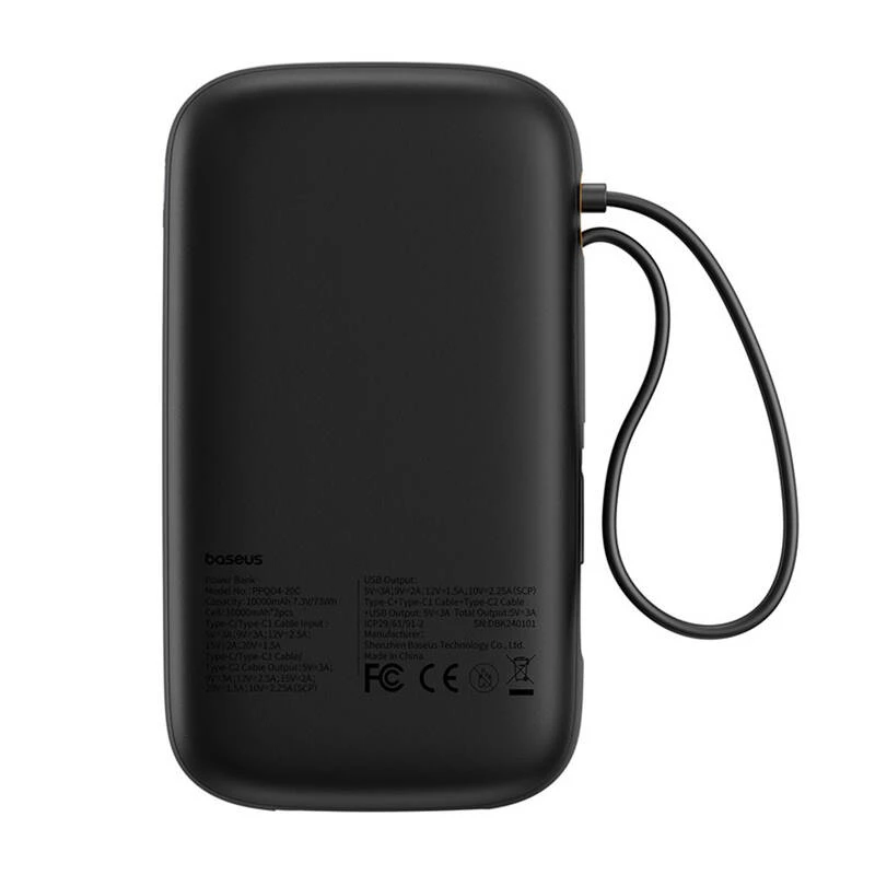 Baseus PPQD4-20C lithiumpolymeer (LiPo) 20000 mAh zwart