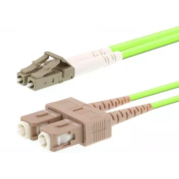 LOGON InfiniBand/glasvezelkabel 1 m OM5 LC–SC, 50 µm, full-duplex, lichtgroen