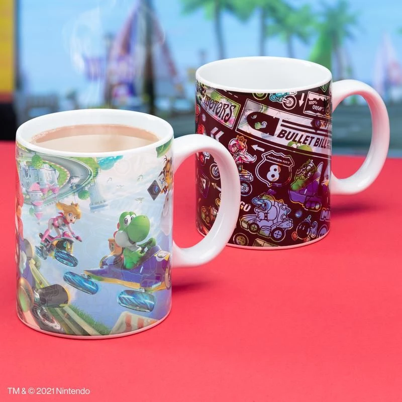 Beker Paladone Mario Kart warmtegevoelig meerkleurig PP8307NN