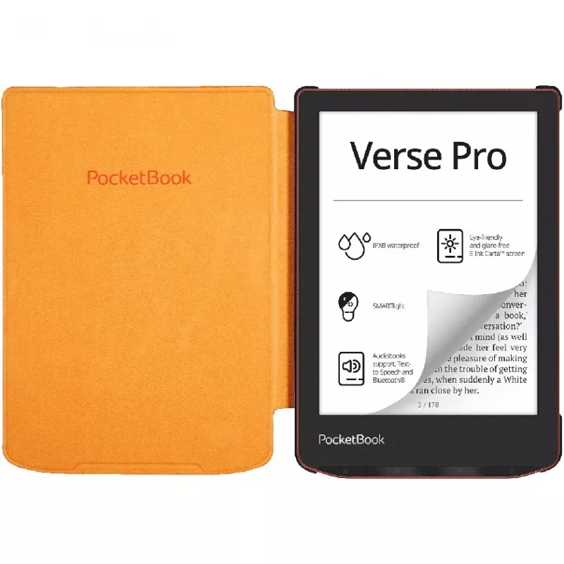 PocketBook H-S-634-O-WW Shell cover voor Verse / Verse Pro, 6 inch, oranje