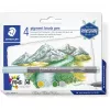 Staedtler Design Journey 371 BK4-2 pigment penseelstiftenset, Lake Colors, 4-delig
