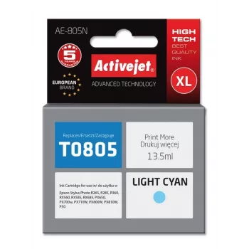 Inktpatroon ActiveJet AE-805N compatibel voor Epson, Photo cyaan, XL 13,5 ml
