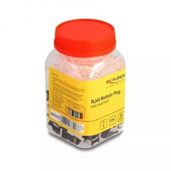 DeLOCK RJ45 modularstekker Cat.6 50 stuks set met robuuste vergrendelingshendel