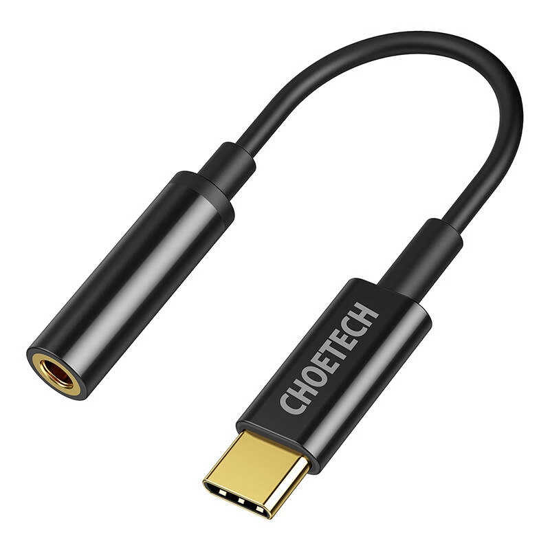 Audioadapter CHOETECH USB Type-C (stekker) naar 3,5 mm jack (bus) model AUX003