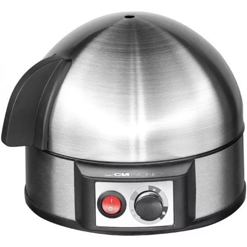 Clatronic EK 3321 eierkoker 7 eieren 400 W zwart, roestvrij staal