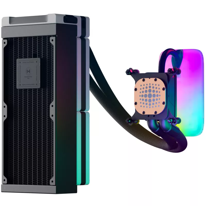 HYTE THICC Q60 processor vloeistofkoelingsset 12 cm zwart, wit 2 stuks
