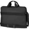 Laptoptas Wenger BQ 16 Slimcase Toploader zwart — geschikt voor 16-inch laptops, toploader-ontwerp, gevoerd vak