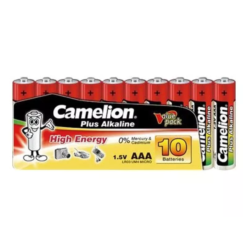 Alkaline AAA-batterijen CAMELION LR03 1170 mAh — 200-pack