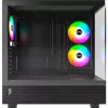 Montech XR midi-tower, gehard glas – zwart