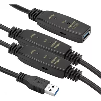 Verlengkabel USB 3.0 AF – AM, 20 m