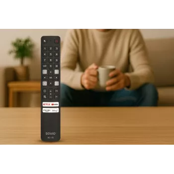 SAVIO universele afstandsbediening RC-15 voor TCL SMART TV, IR draadloos, zwart, bereik 10 m