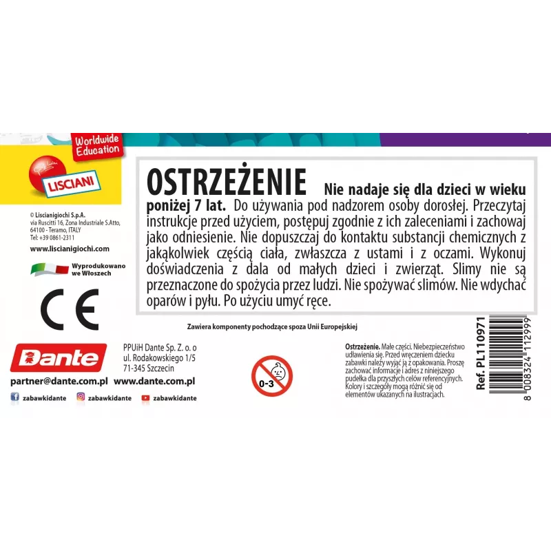 Educatieve knijper Liscianigiochi Slumi Science kameleon 304-PL110971 – praktisch wetenschapsspeelgoed