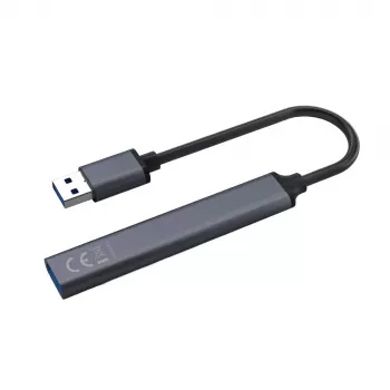 USB-hub SAVIO AK-70, 7-poorts USB 3.0, 4 bruikbare poorten, USB Type-A host, 5 Gbit/s overdracht, garantie 2 jaar