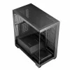 PC-behuizing MODECOM Volcano Stellar NF ATX Midi Tower, gehard glas, zwart, ondersteunt ATX/micro ATX, GPU tot 420 mm, CPU-koeler 175 mm