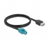 Kabel HSD Z bus naar USB 2.0 Type-A bus 1 m DeLOCK 90502