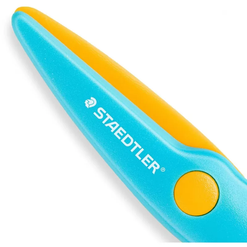 Schaar Staedtler Noris Junior rechte snit blauw geel 100 mm