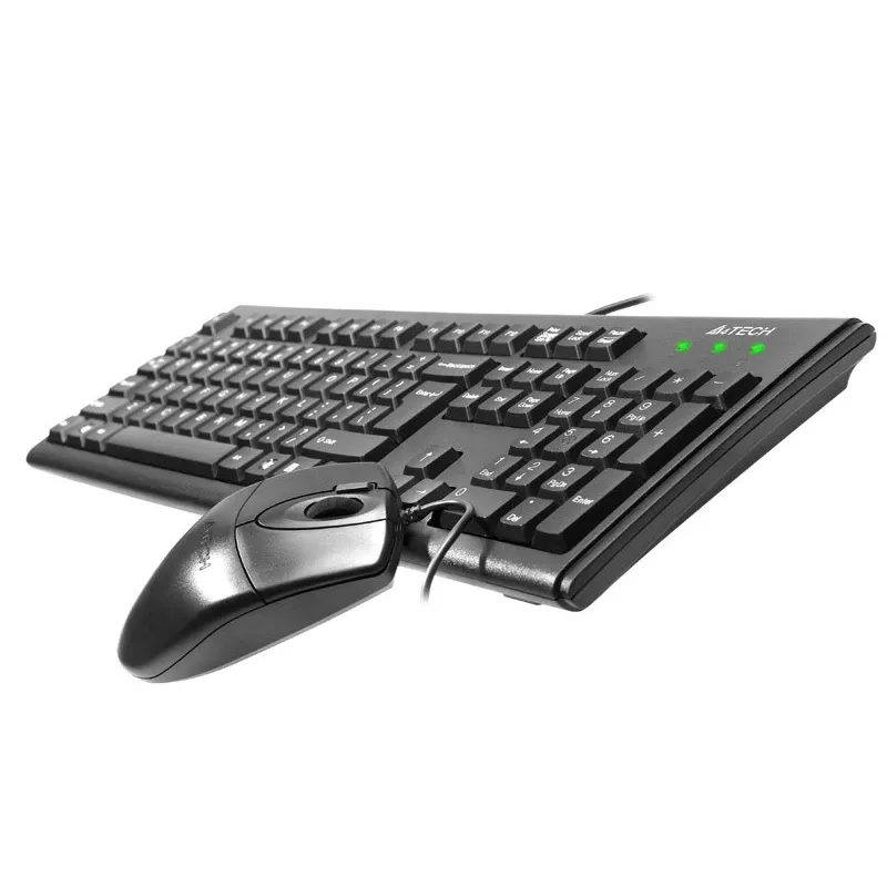 A4Tech KM-72620D - toetsenbord-muisset - USB - US - zwart