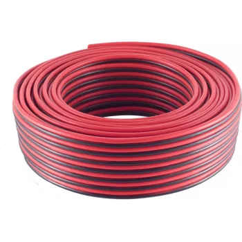 Luidsprekerkabel ShiverPeaks S/CONN 0,75 mm² (24x0,2 CCA) rood/zwart 25 m