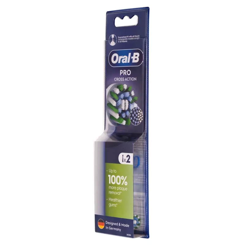 Oral-B EB50RX-2 CrossAction vervangende opzetborstels, 2 stuks